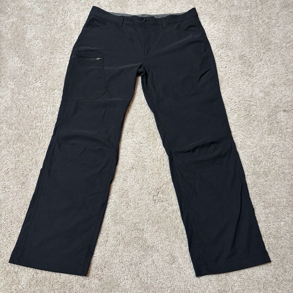 Eddie Bauer Rainier Hiking Pants Performance Tech Stretch Mens 34x30 Black
